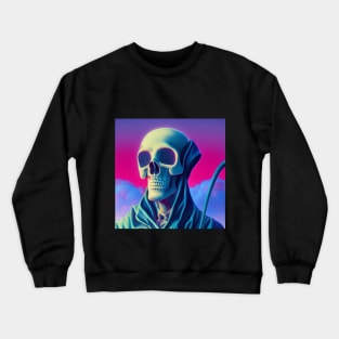 Vaporwave Grim Reaper Crewneck Sweatshirt